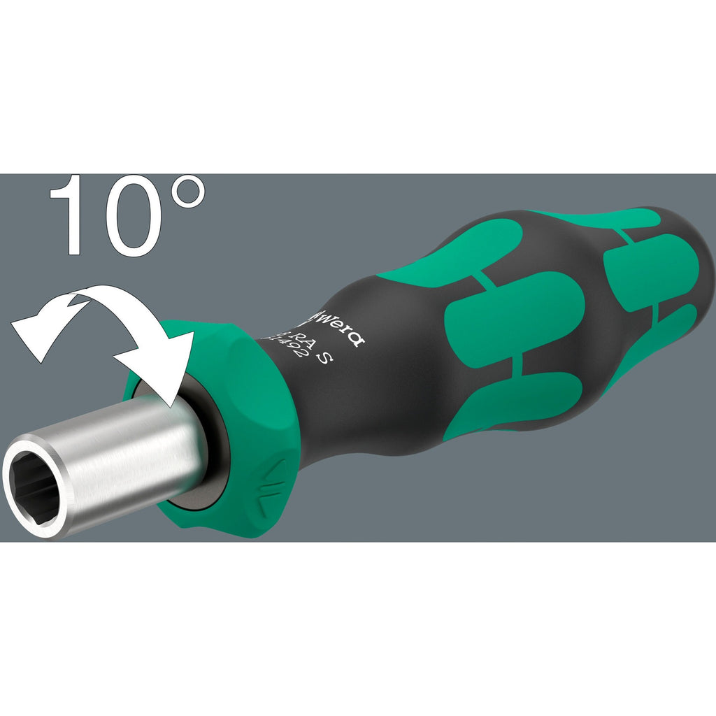 Wera kraftform kompakt 838 ra s imperial set 1 bitset (zwart groen, 14‑delig)