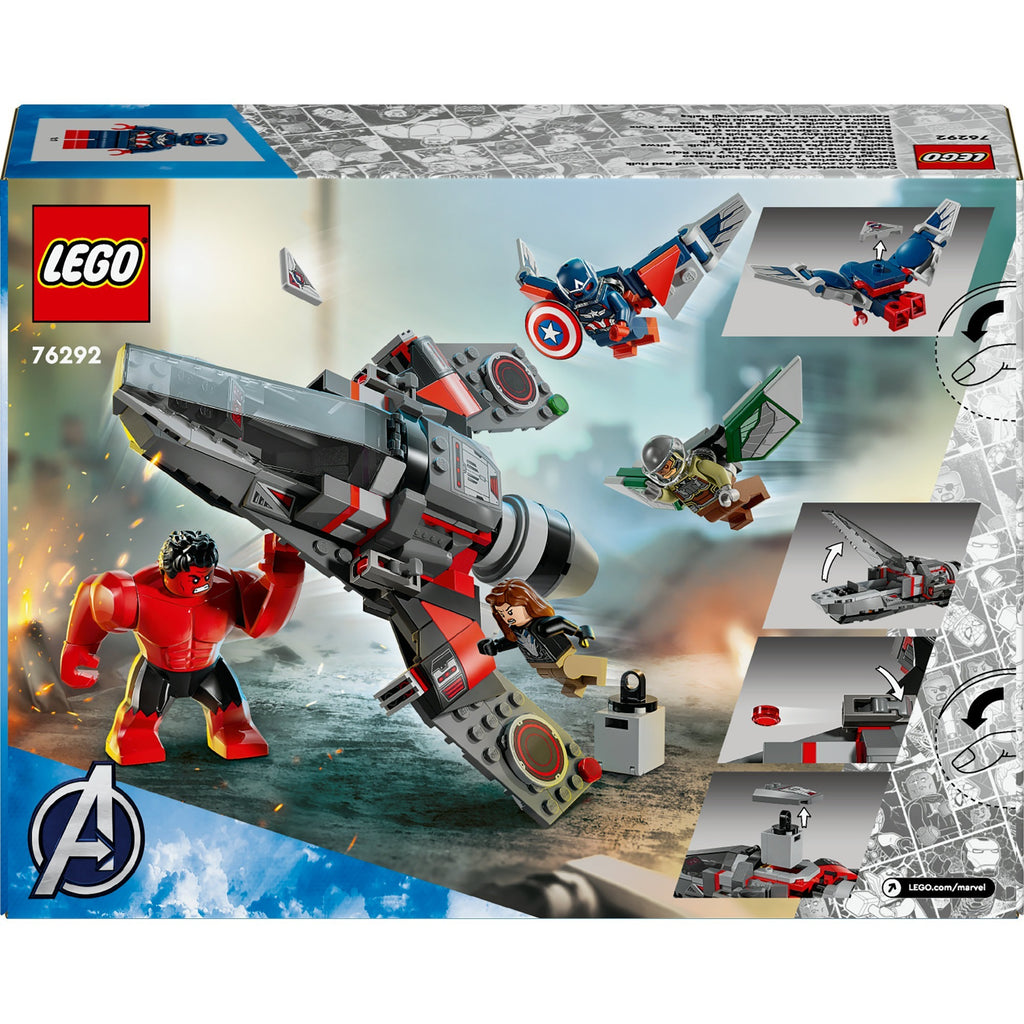 Lego Marvel 76292 Captain America vs. Save Hulk Duell