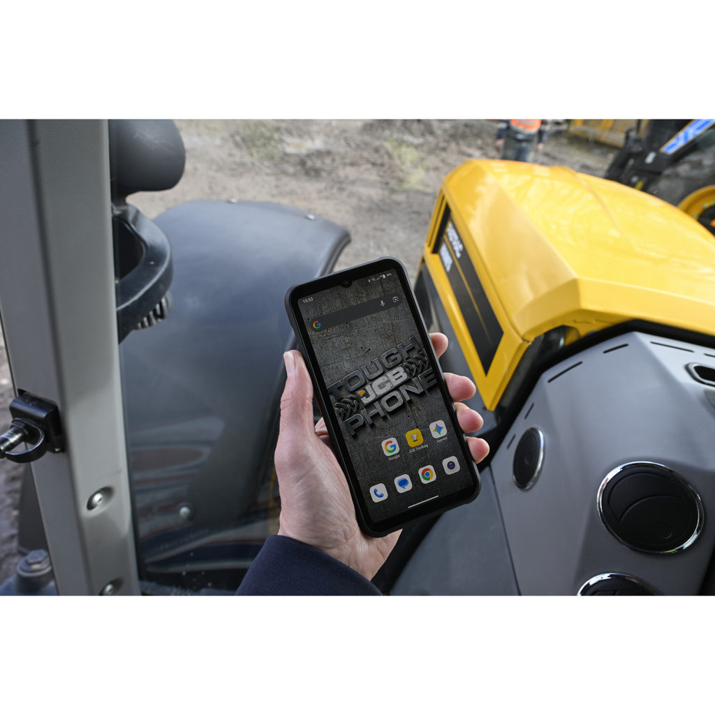 Jcb toughphone e50 smartphone (zwart | 128 gb | android 16 | dual-sim)