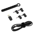 Targus 90 w legacy accessoireset (dc-kabel naar tip + 5 tips + opberghouder) adapter (zwart, voor dockingstations)