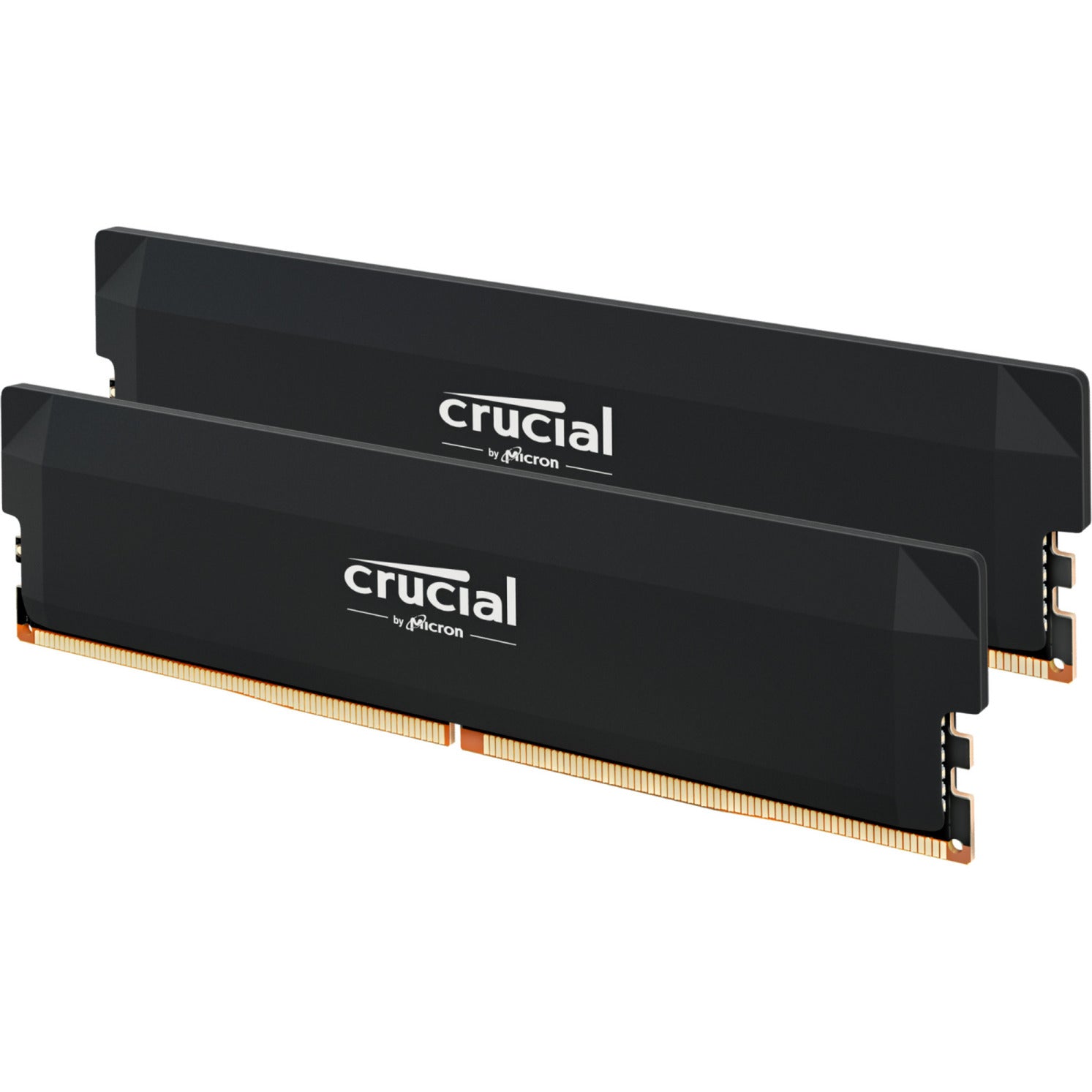Crucial 64 gb ddr5-6000 (2x 32 gb) dual-kit werkgeheugen (zwart, cp2k32g60c40u5b, pro oc, xmp 3.0, expo)