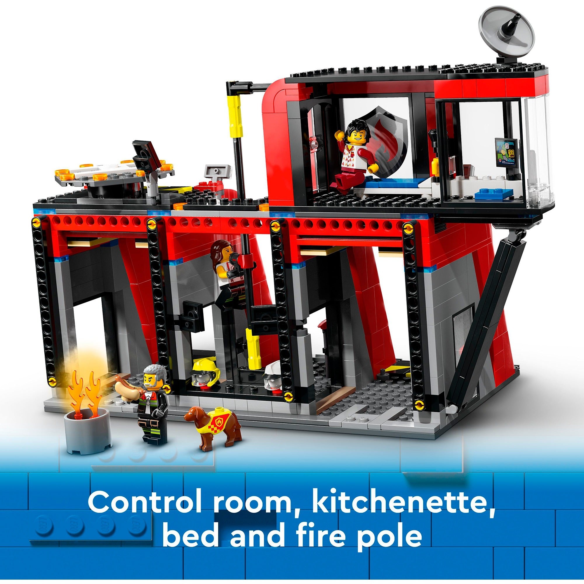 LEGO City 60414 Feuerwache und Feuerwehrauto
