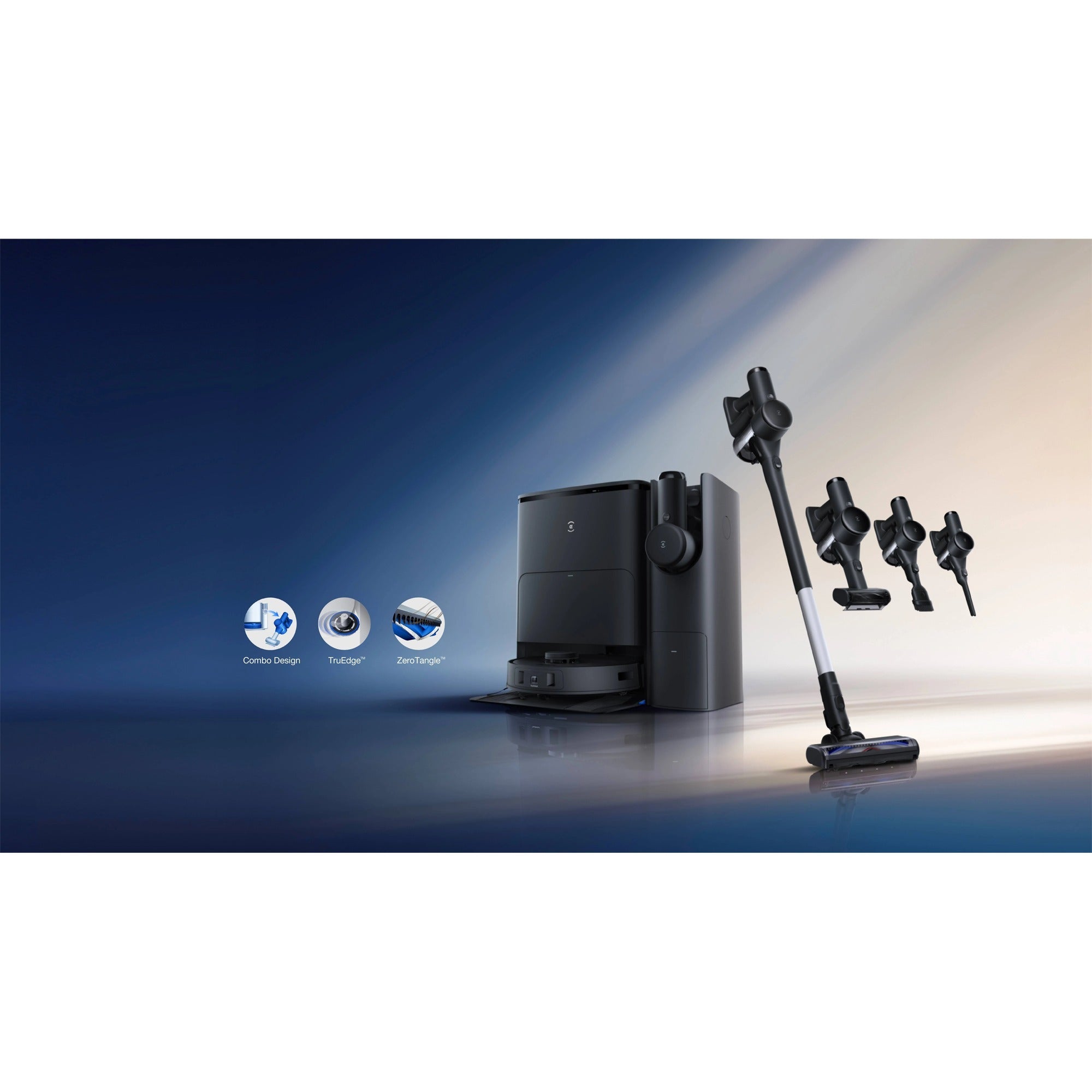 Ecovacs deebot t30s combo complete black robotstofzuiger (zwart)