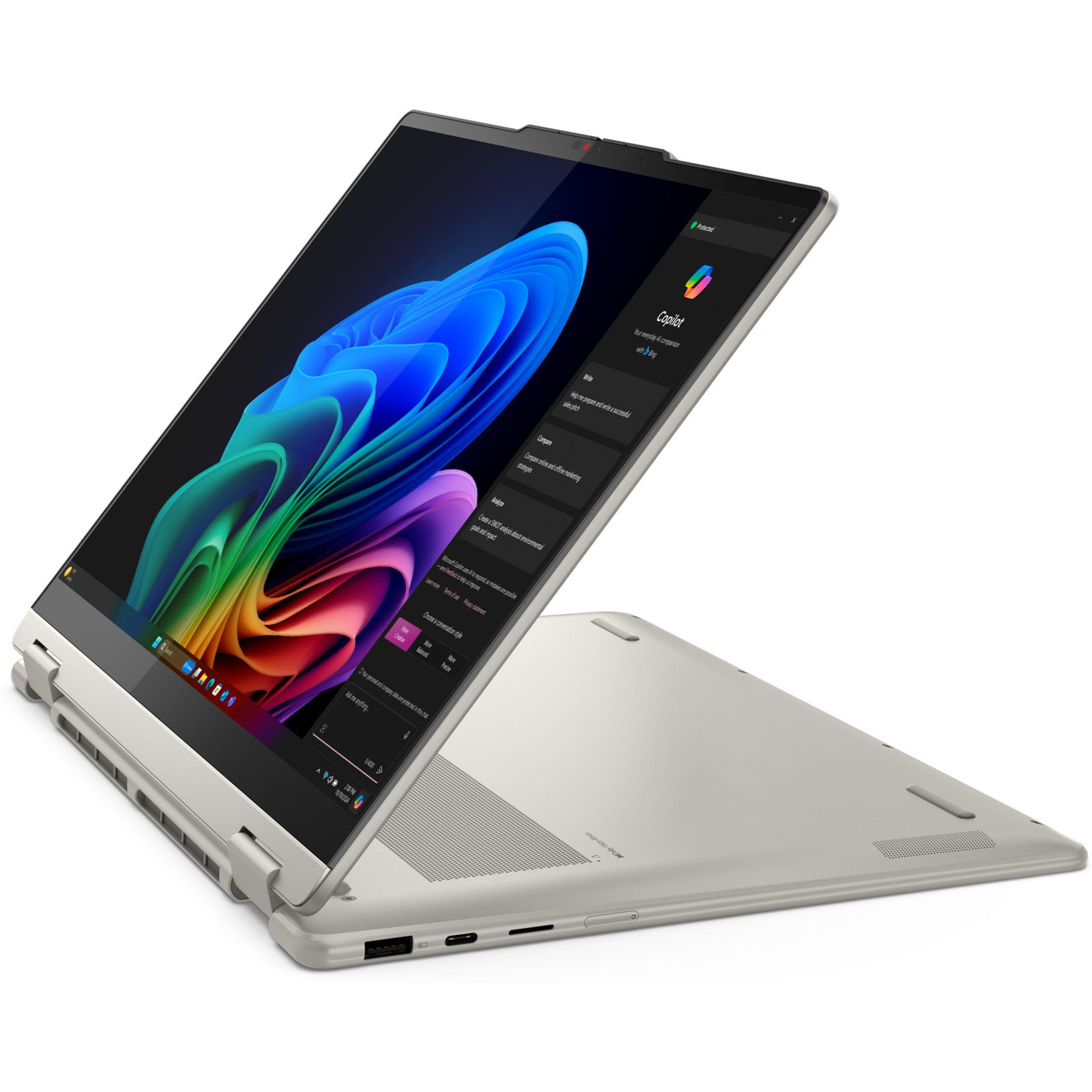 Lenovo yoga 7 2-in-1 14akp10 (83jr00atmh) 14 copilot+ laptop (aluminium | ryzen ai 7 350 | radeon 860m graphics | 16 gb | 512 gb ssd | touch)