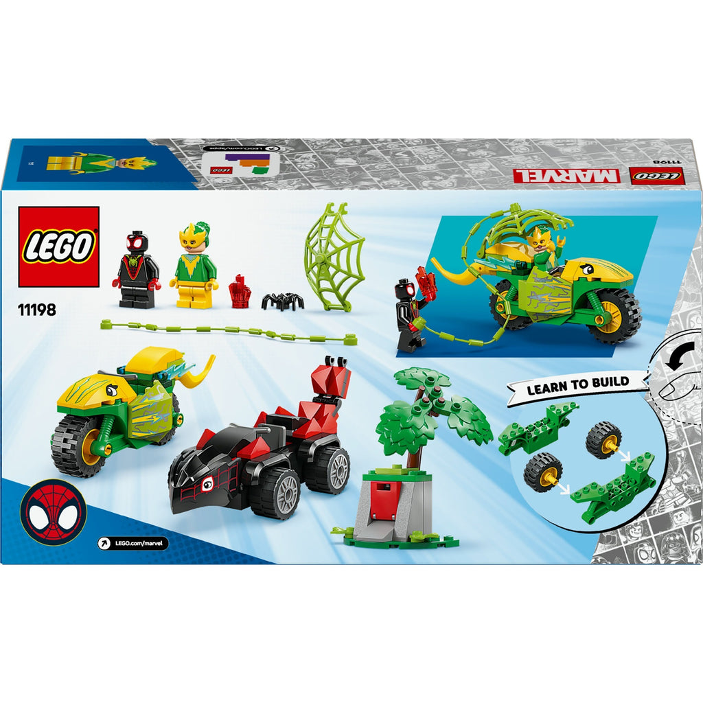 LEGO Spidey 11198 Spider und Electro Verfolgungsjagd mit Dinosaurierfahrzeugen