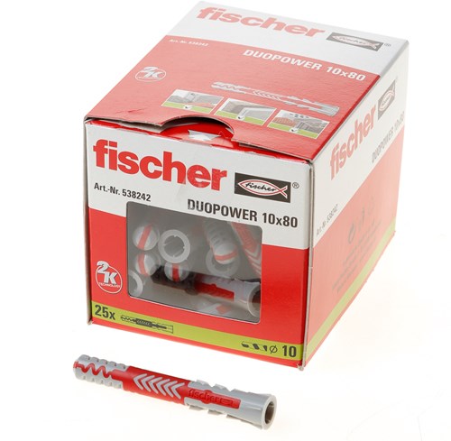 Fischer duopower 10x80 25 st - 538252