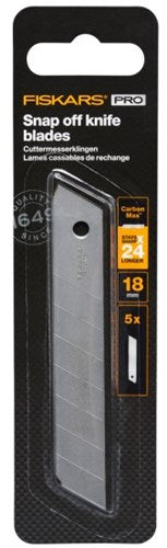 Fiskars CarbonMax Abbrechmesser (Ersatz) | 18 mm | 5 Stück | 1027232 - 1027232