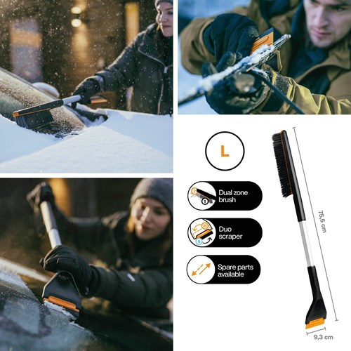 Fiskars plus lange sneeuwborstel en ijskrabber voor de auto - 1078494