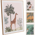 Home styling wanddeco mdf 28x38cm jungle