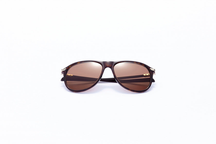 Sonnenbrille Unisex Runde Katze.4 Dunkelbraun/Braun