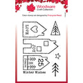 Woodware • clear singles nordic houses 3 in x 4 in stamp set