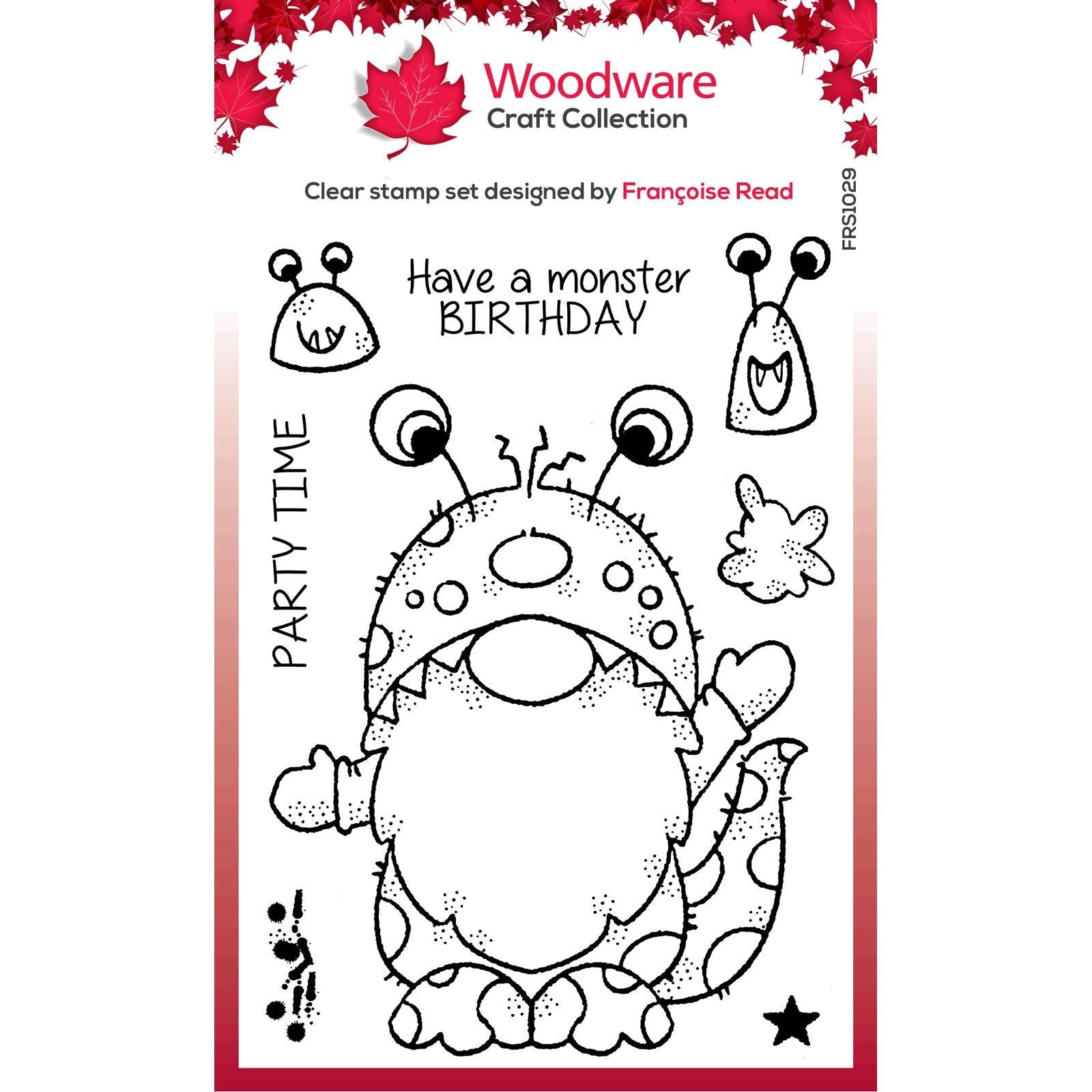 Woodware • clear singles stamp set monster gnome