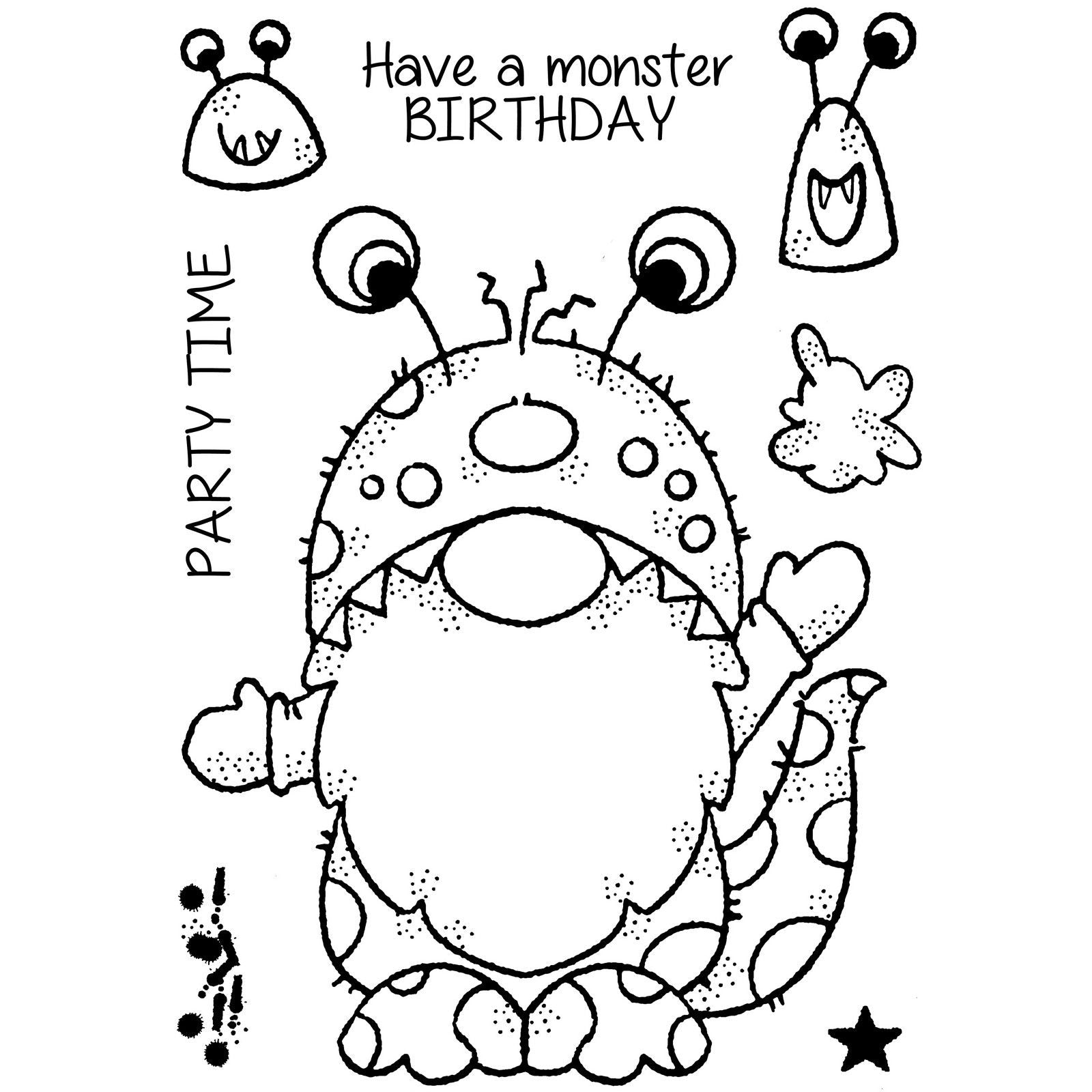 Woodware • clear singles stamp set monster gnome