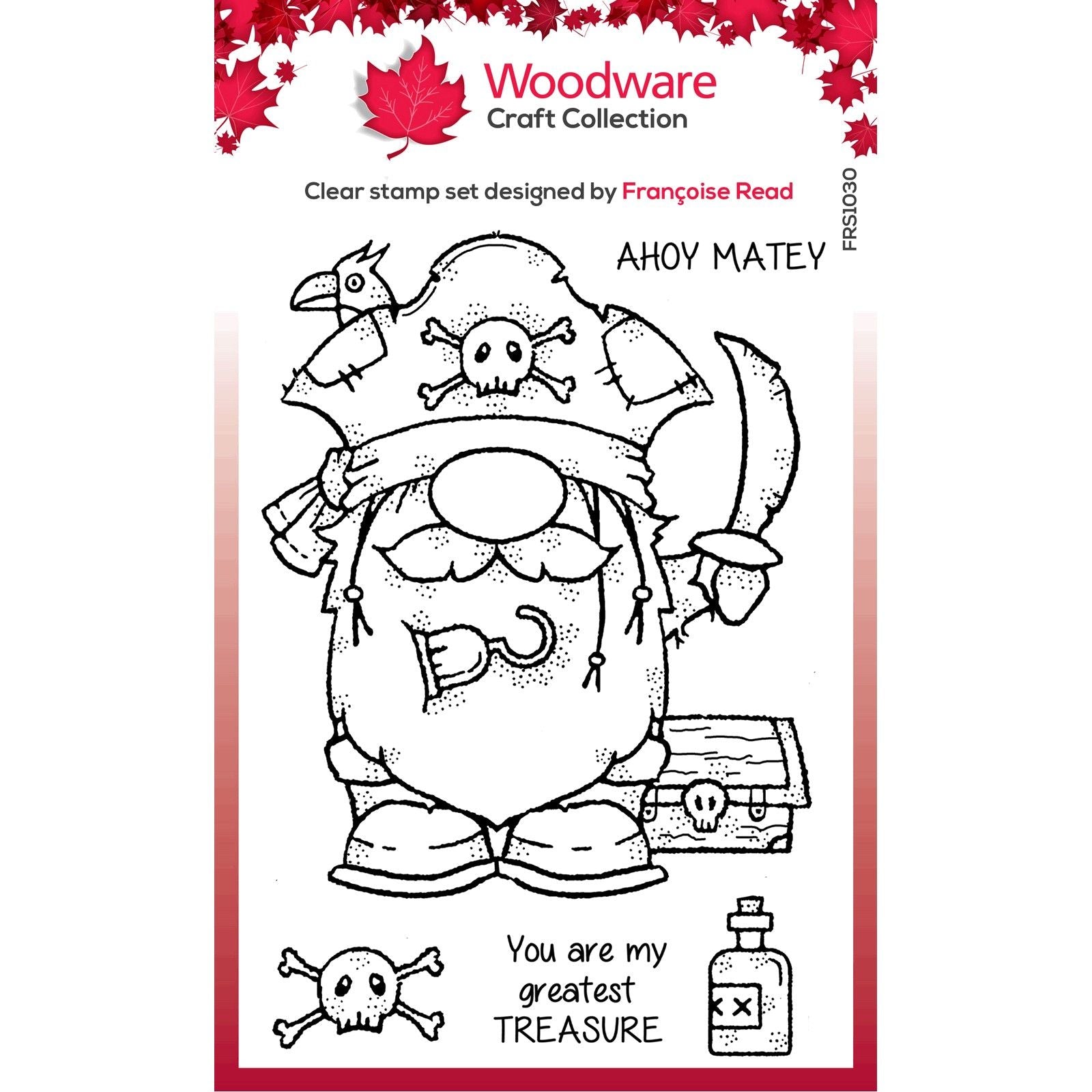Woodware • clear singles stamp set pirate gnome