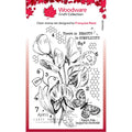 Woodware • clear singles stamp set sweet pea postcard