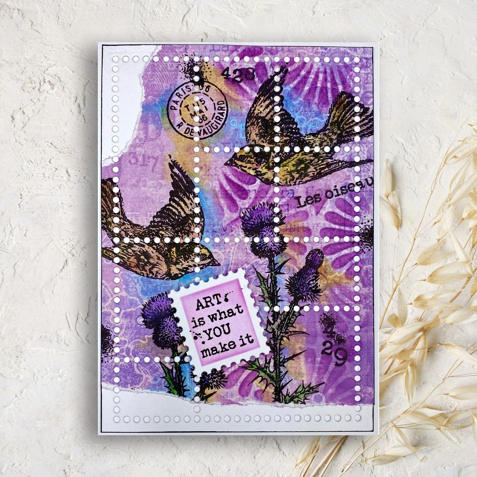 Woodware • clear singles postage stamp greetings