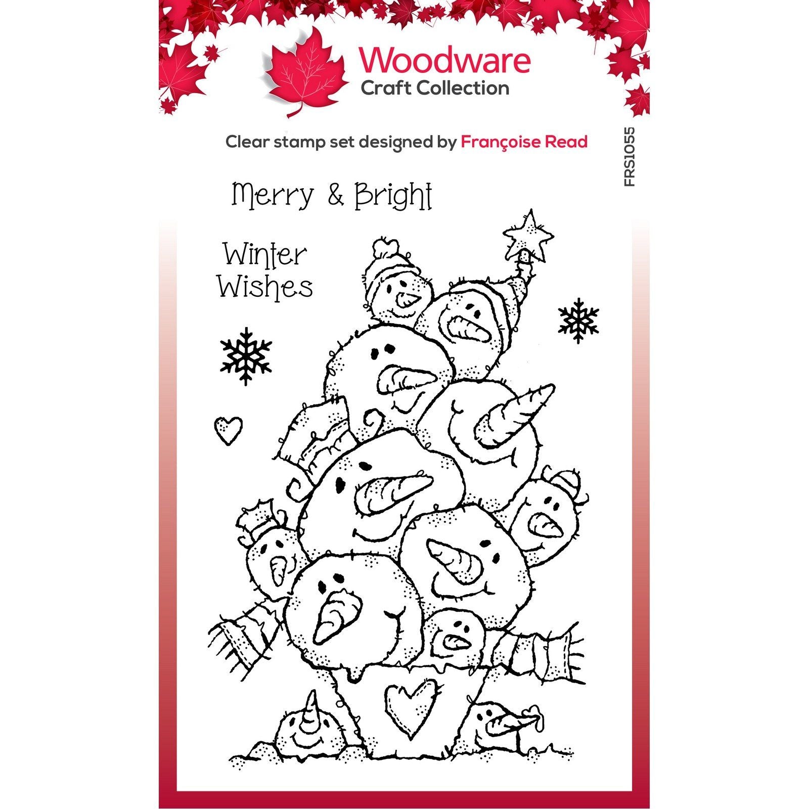 Woodware • clear singles stamp snow balls