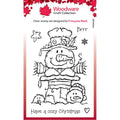 Woodware • clear singles stamp top hat snowman