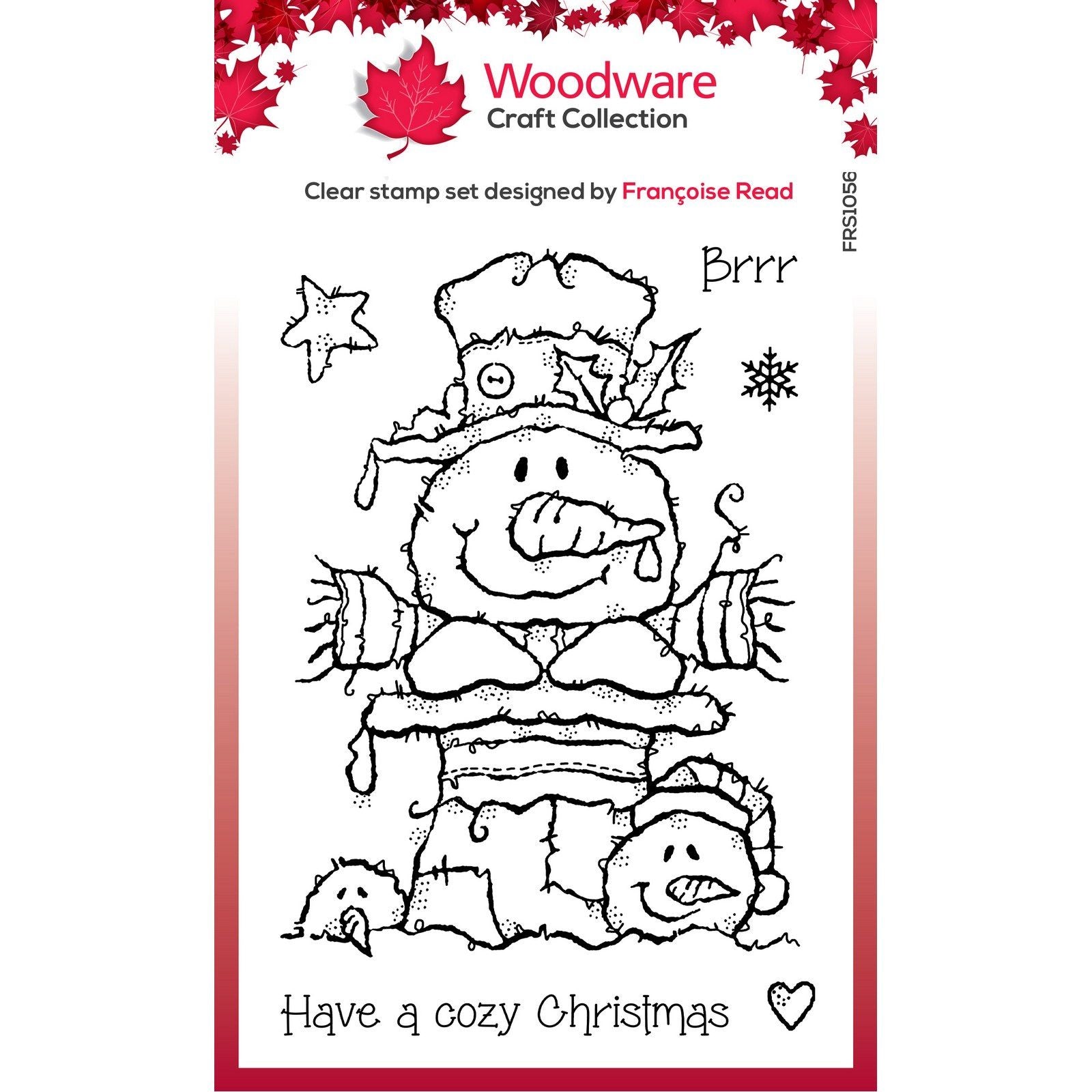 Woodware • clear singles stamp top hat snowman
