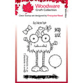 Woodware • clear singles birthday monster stamp set