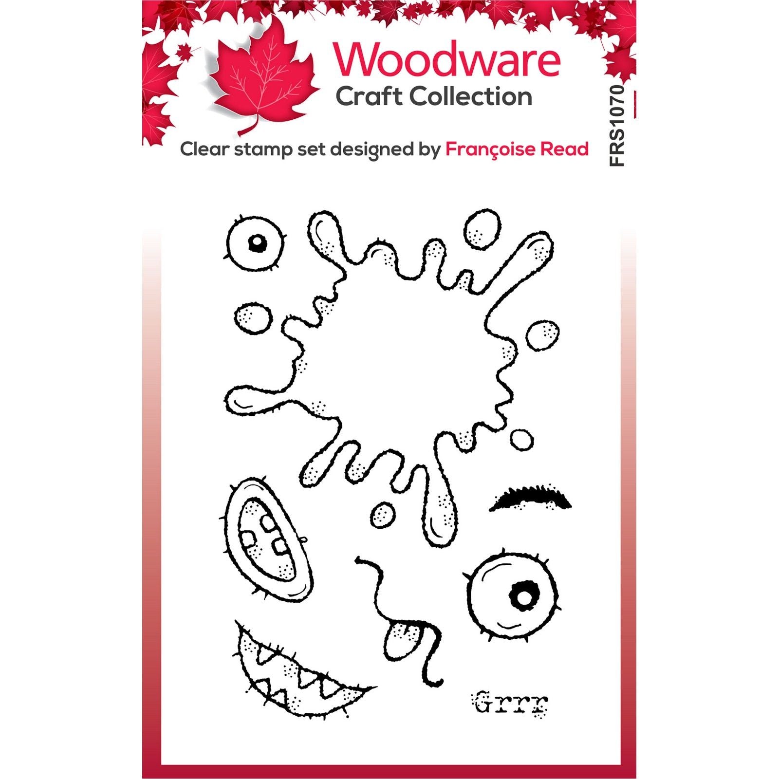 Woodware • clear singles blot monster stamp set