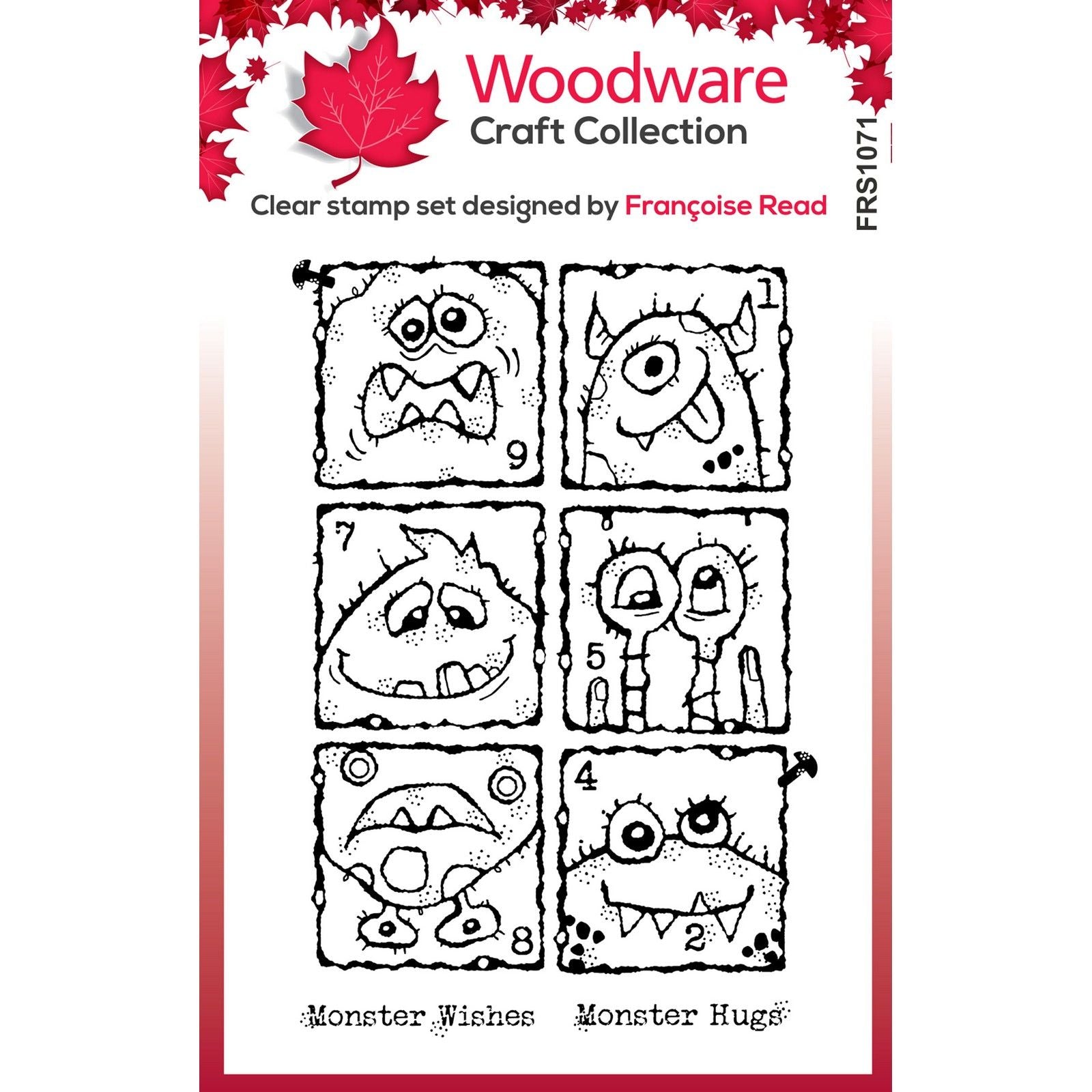 Woodware • clear singles monster gallery stamp set