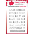 Woodware • clear singles birthday tape words stamp set