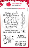 Woodware • clear stamp christmas words