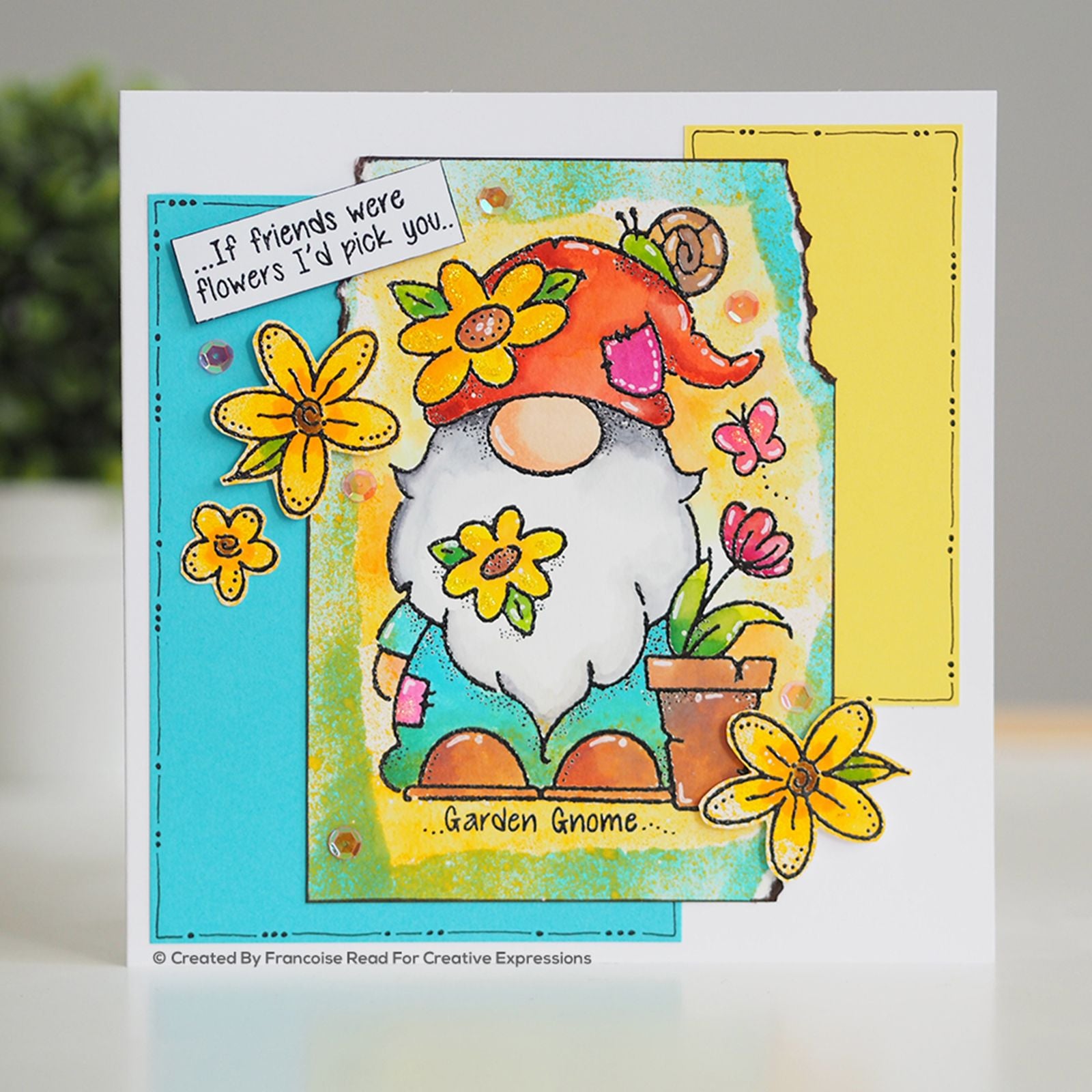 Woodware • clear stamp singles tuinkabouter