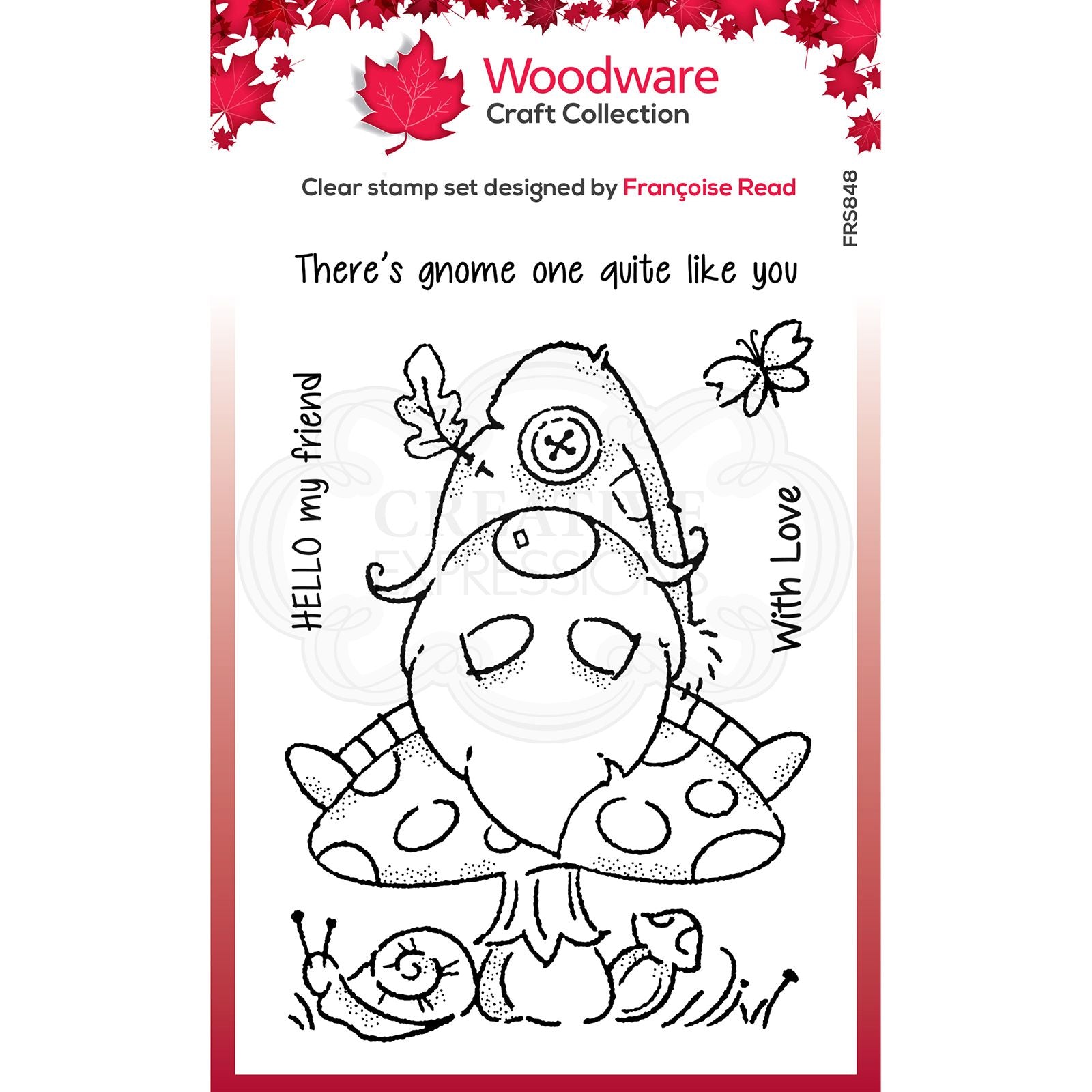 Woodware • clear stamp singles forest gnome