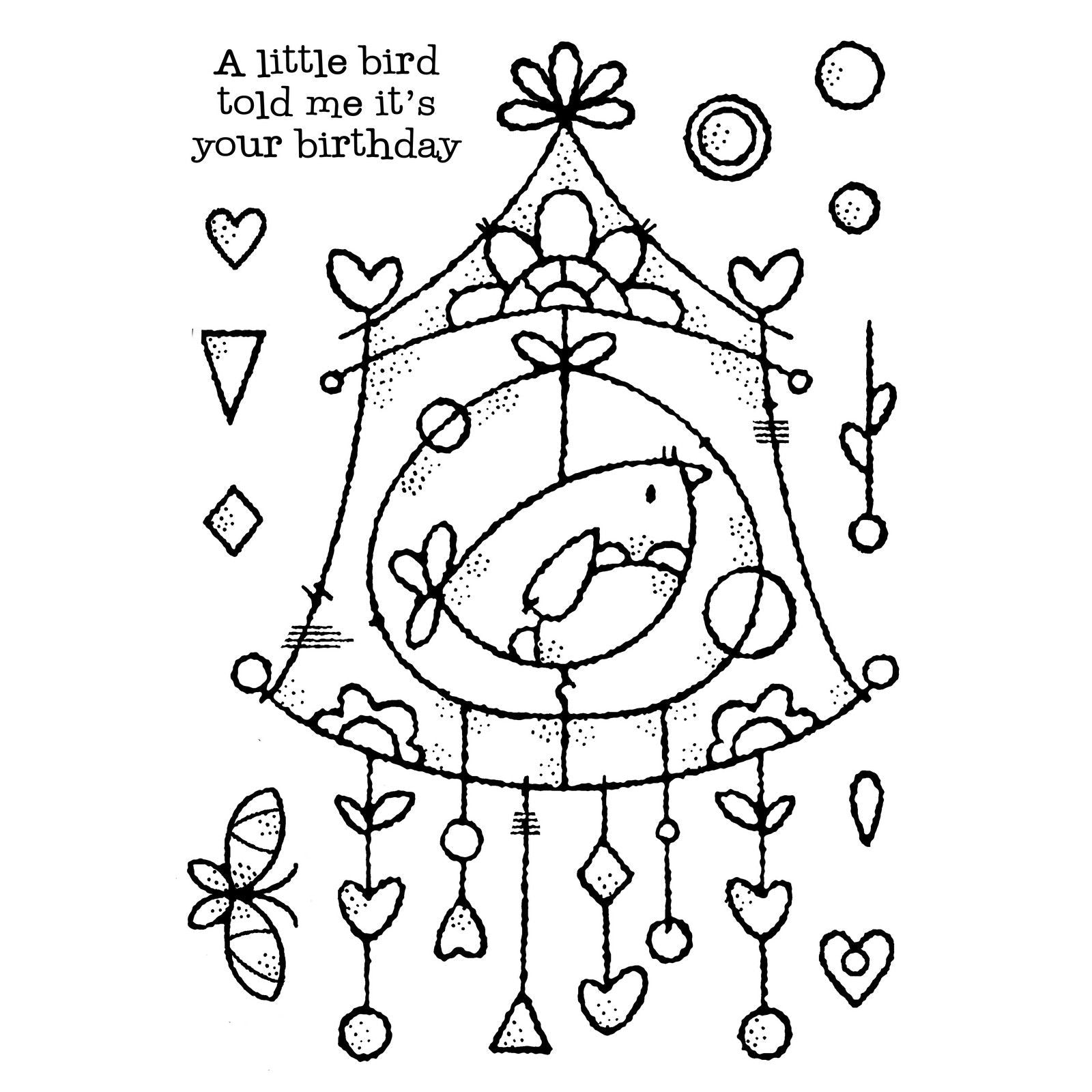 Woodware • clear singles stempel wire birdhouse