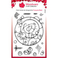 Woodware • clear singles stempel bird circle