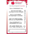 Woodware • clear singles stempel long tag wishes