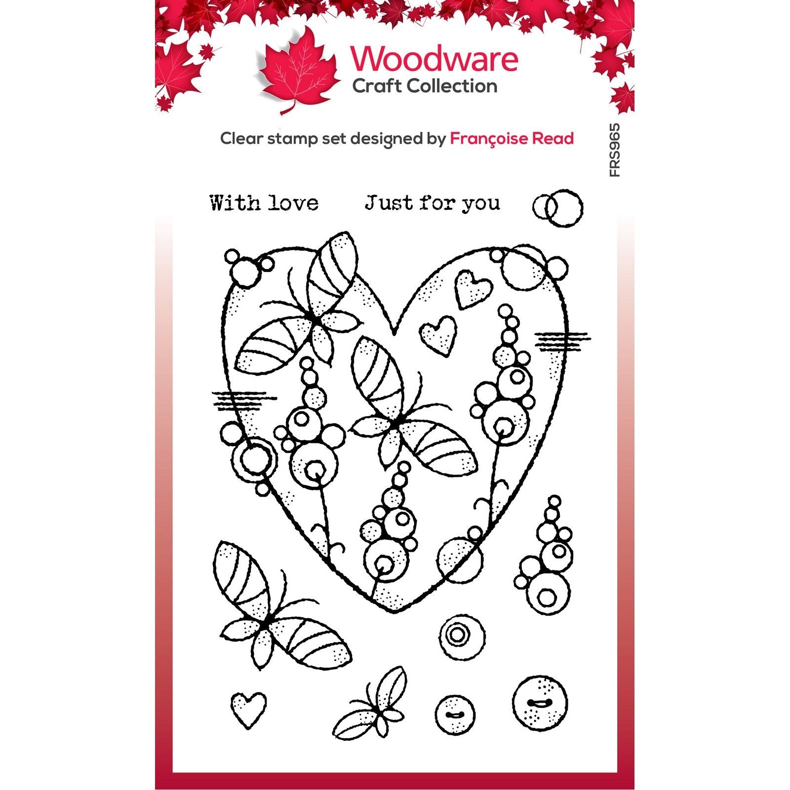 Creative expressions • clear stamp set butterfly heart