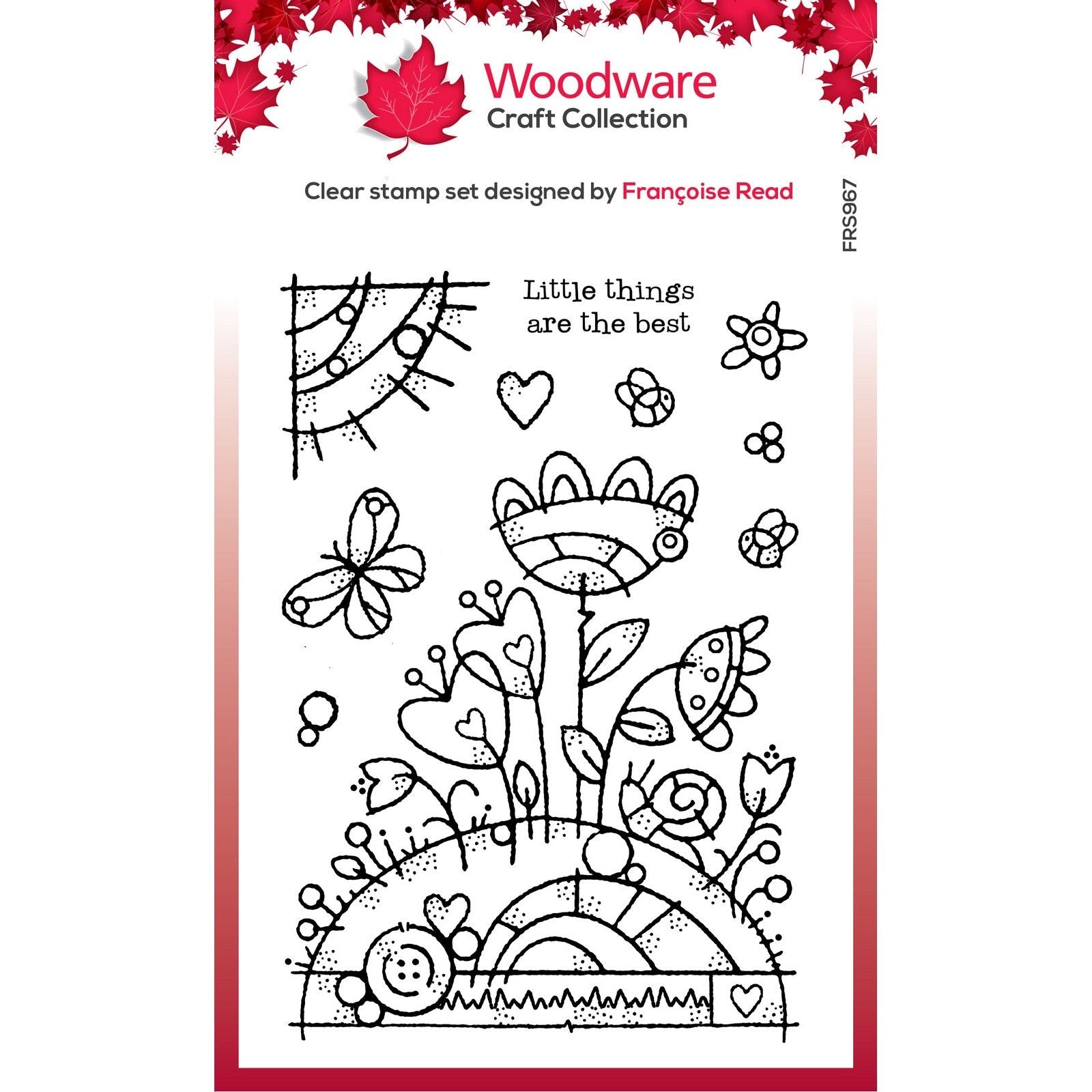 Woodware • clear singles stempel flower mound