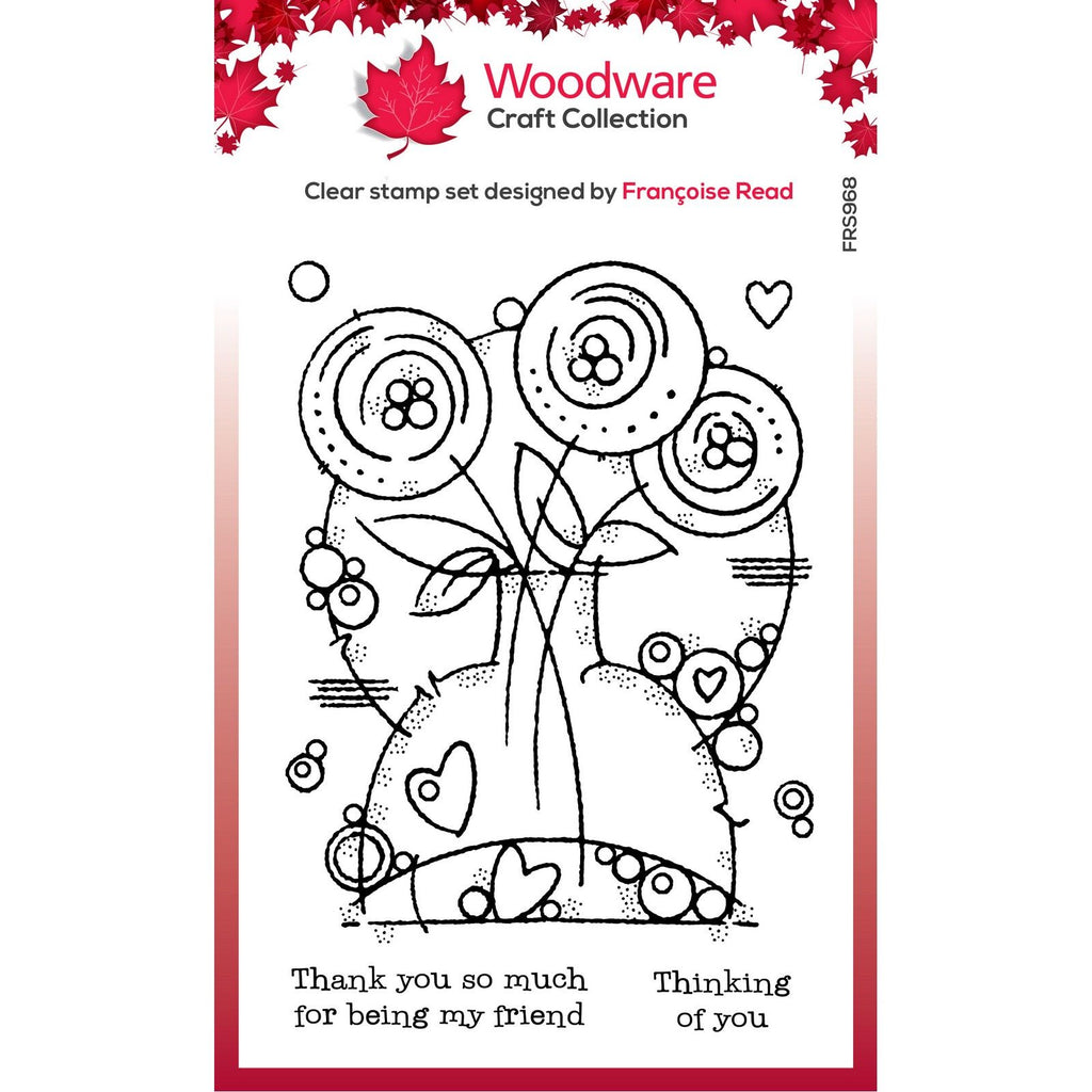 Woodware • clear singles stempel round blooms