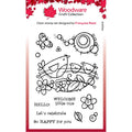 Woodware • clear singles stempel bird nest