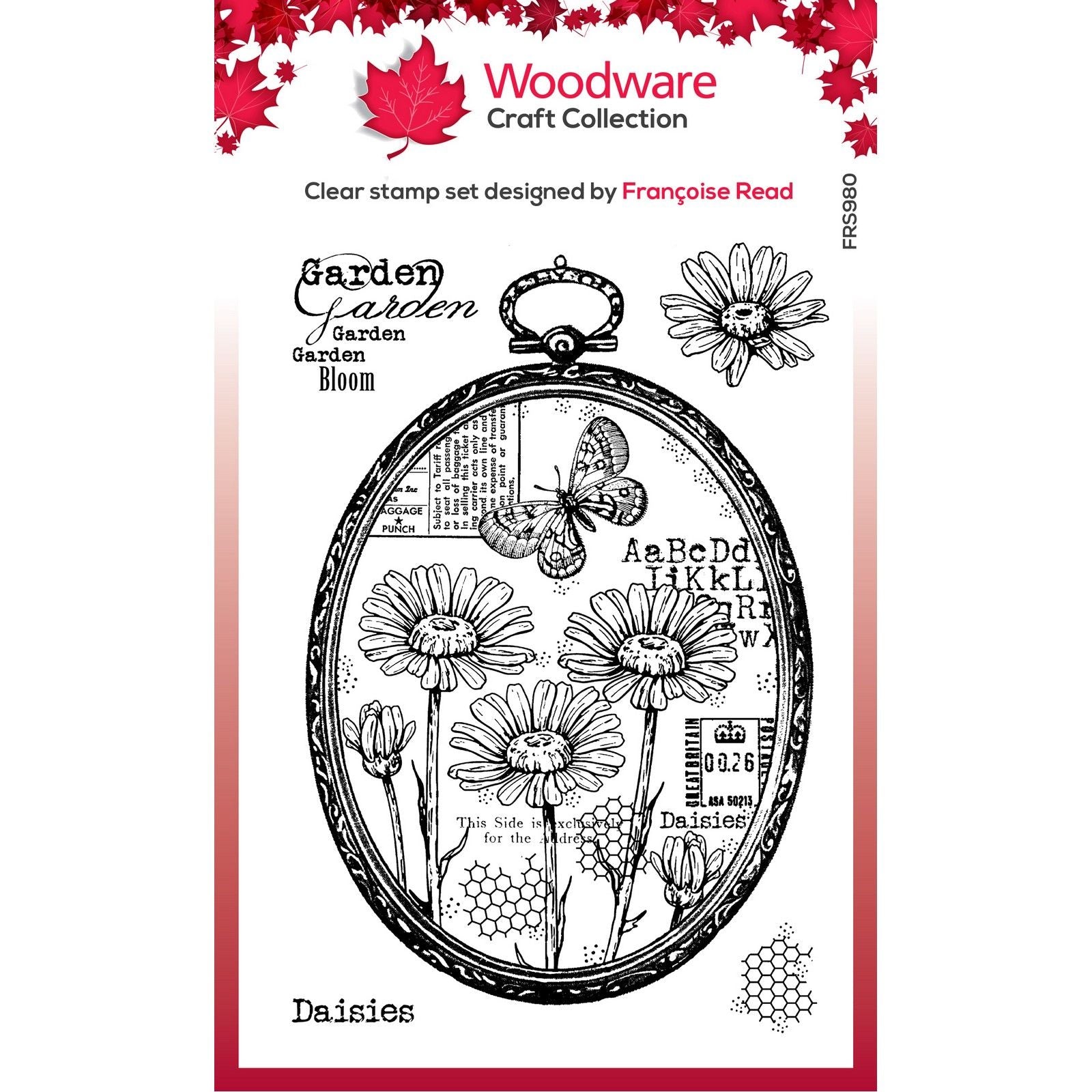Woodware • clear singles stamp daisy frame