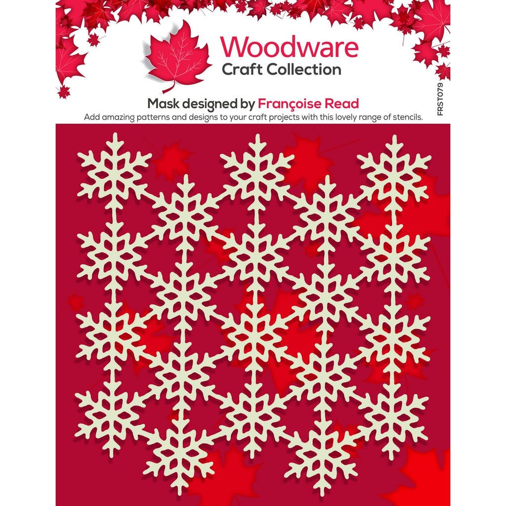 Woodware • mask sjabloon snowflake screen