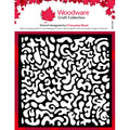 Woodware • funky swirls stencil