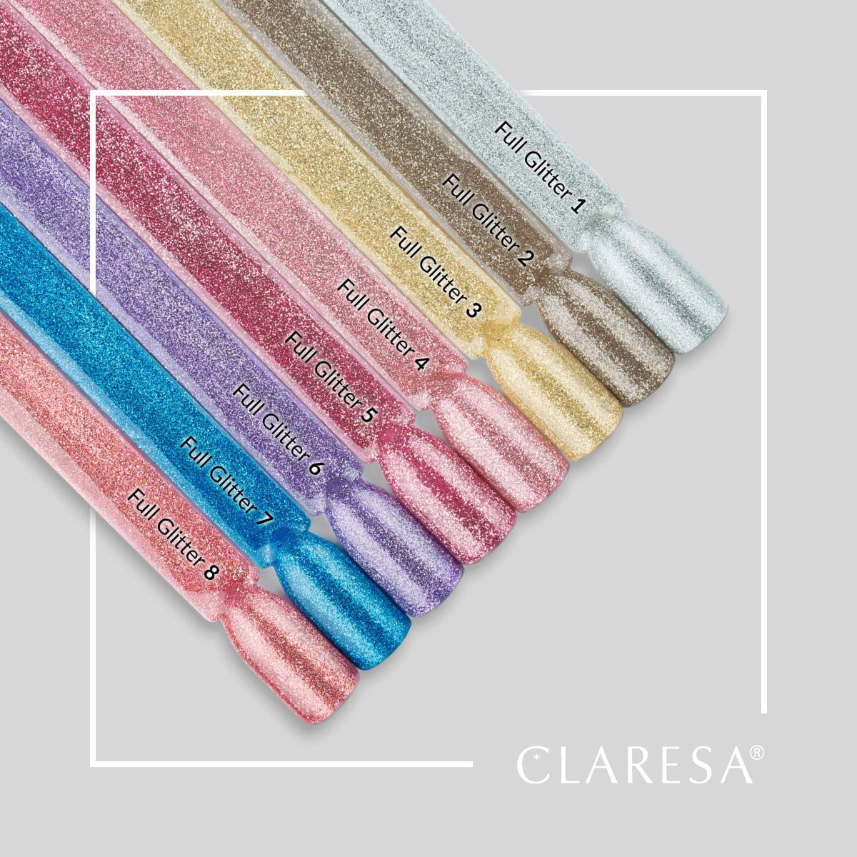 Claresa uv led gellak 5ml full glitter 6 purple