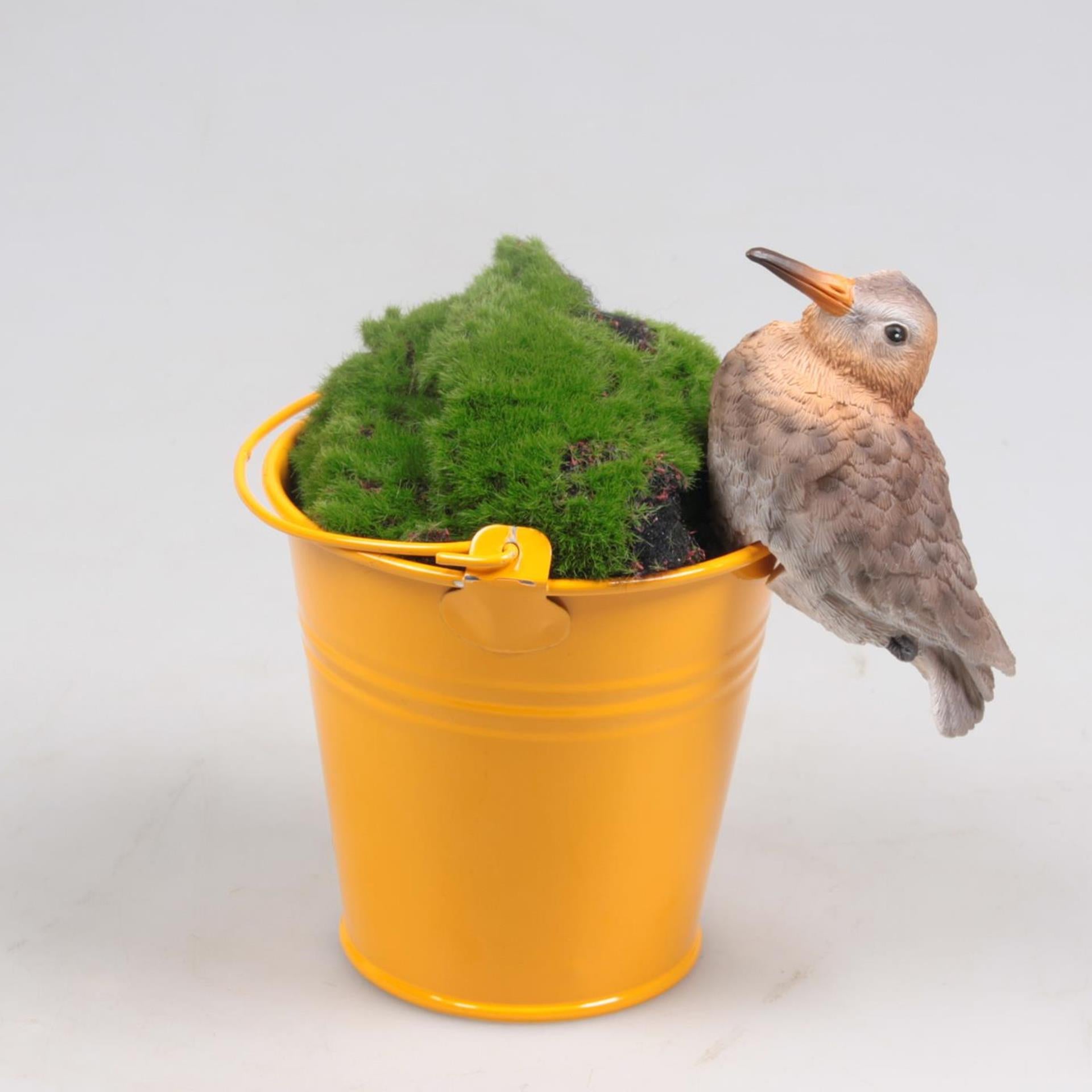 Season inspired decoration pothanger vogel grutto