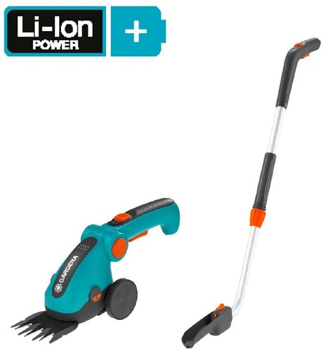 Gardena accu grasschaar set comfortcut li + steel wielen (1x 2.6ah accu + lader) - 09889-20