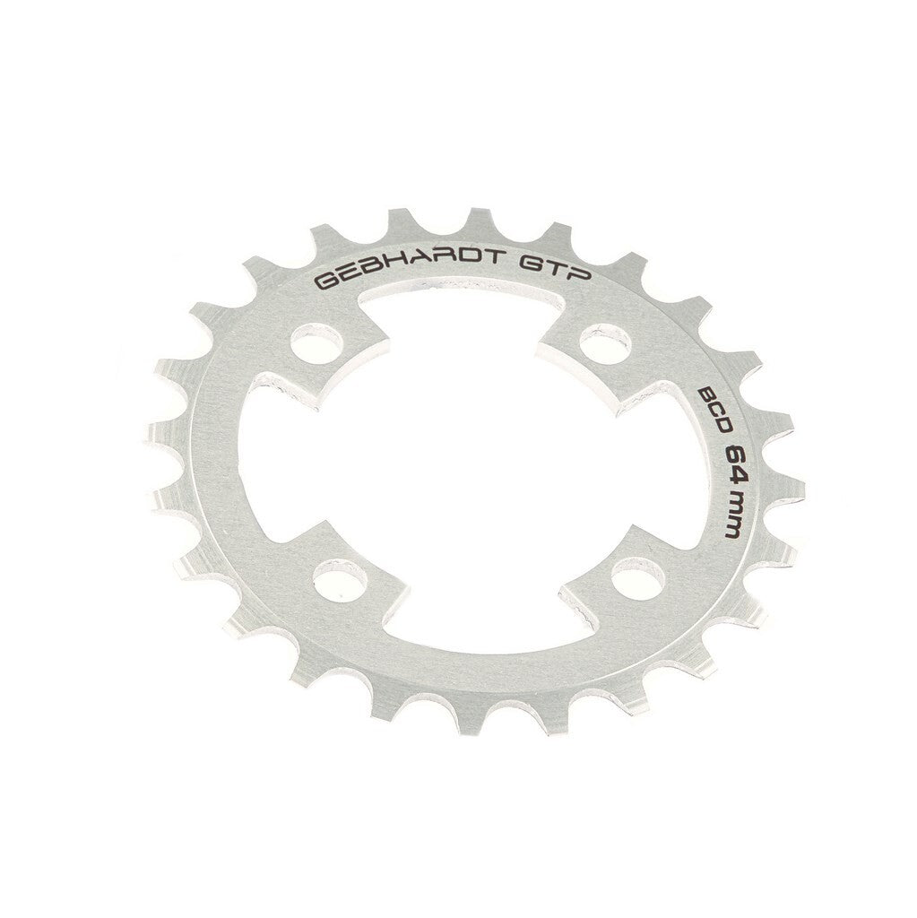 Gebhardt Kettenblatt 24 Zähne ø64 mm 4-armig, silber