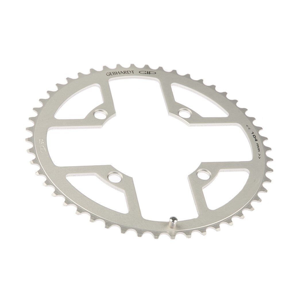 Gebhardt Kettenblatt 46 Zähne ø104 mm 4-armig, silber