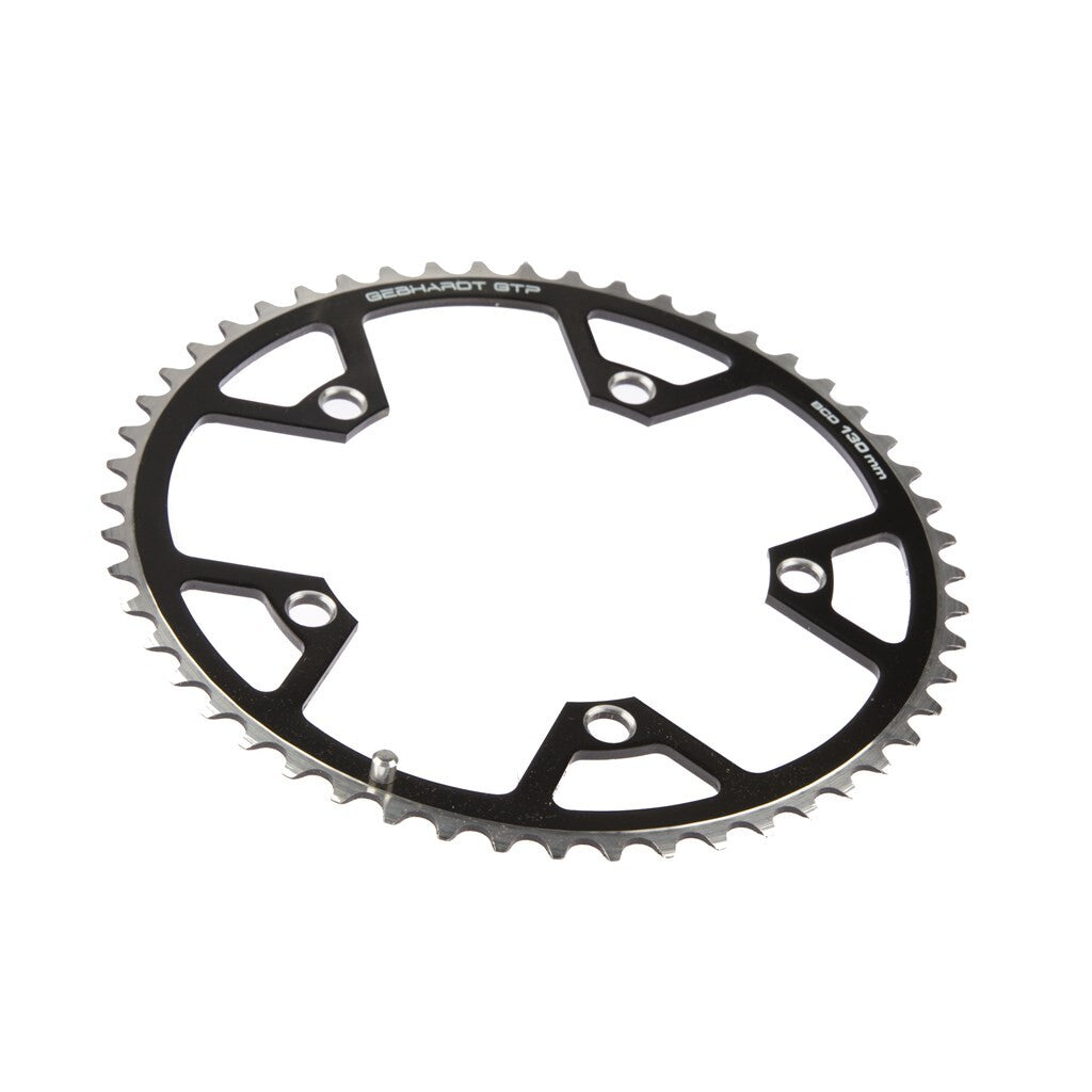 Gebhardt Kettenblatt 47 Zähne, Lochkreis 130 mm, 5-armig, schwarz