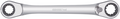 Gedore r07501019 dubbele ringratelsleutel | 4 in 1 | omschakelbaar | metrisch - 3300899