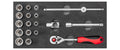 Gedore dopsleutelset 3 8 | in 1 3 ct-module | 6-19 mm | 18-dlg. - r22150020