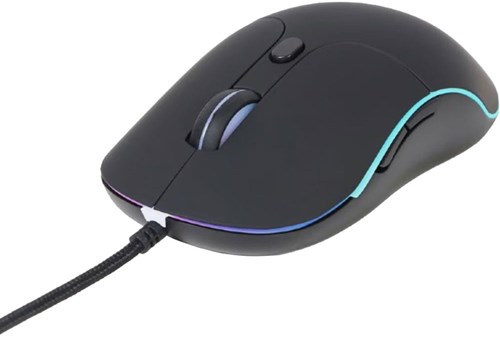 Enzo gembird optische muis usb zwart met verlichting