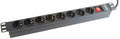 Enzo gembird tafelcontactdoos 8v 2.0m zwart alu prof
